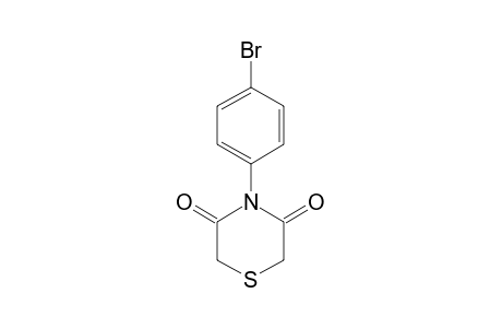 4-(p-bromophenyl)-3,5-thiomorpholinedione