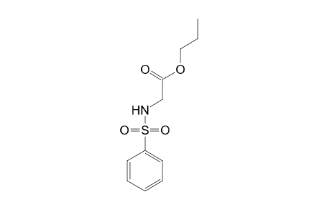 2-(benzenesulfonamido)acetic acid propyl ester