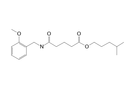 Glutaric acid, monoamide, N-(2-methoxybenzyl)-, isohexyl ester