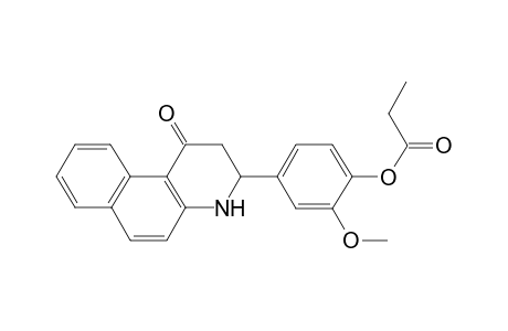 2-Methoxy-4-(1-oxo-1,2,3,4-tetrahydrobenzo[f]quinolin-3-yl)phenyl propionate