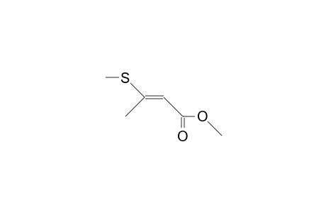 (E)-3-Methylthio-2-butenoic acid, methyl ester