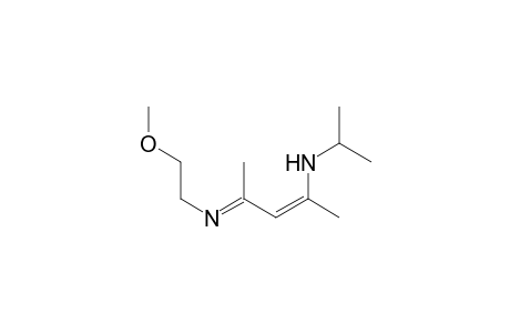 (2Z,4E)-4-{[2-(methoxy)ethyl]imino}-N-(propan-2-yl)pent-2-en-2-amine