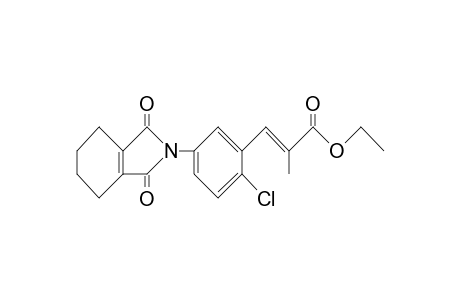 2-Propenoic acid, 3-[2-chloro-5-(1,3,4,5,6,7-hexahydro-1,3-dioxo-2H-isoindol-2-yl)phenyl]-2-methyl-, ethyl ester