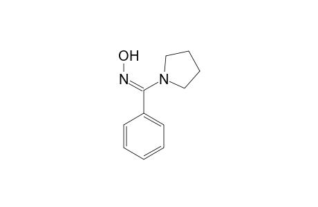 Pyrrolidin-1-yl phenyl ketoxime