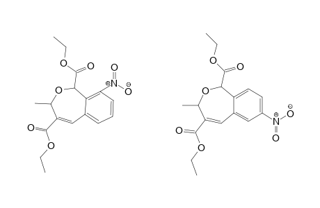 Diethyl 1,3-dihydro-3-methyl-9-nitro-2-benzoxepine-1,4-dicarboxylate and diethyl 1,3-dihydro-3-methyl-7-nitro-2-benzoxepine-1,4-dicarboxylate