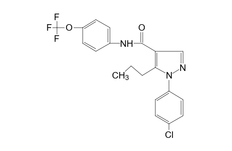 1-(p-CHLOROPHENYL)-5-PROPYL-alpha,alpha,alpha-TRIFLUOROPYRAZOLE-4-CARBOX-p-ANISIDIDE