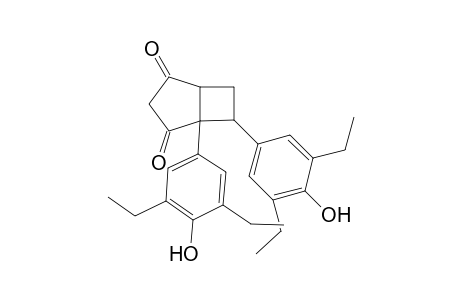 1,3-Dioxo-5,6-bis[3',5'-diethyl-4'-hydroxyphenyl]biciclo[3.2.0]heptane