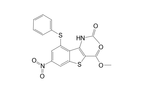 3-Acetamido-6-nitro-4-(phenylthio)-1-benzothiophene-2-carboxylic acid methyl ester