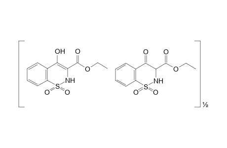 4-hydroxy-2H,1,2-benzothiazine-3-carboxylic acid, ethyl ester, 1,1-dioxide