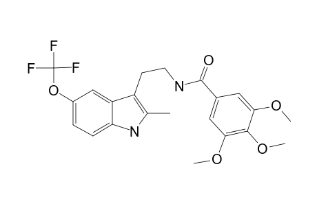 3,4,5-trimethoxy-N-[2-[2-methyl-5-(trifluoromethyloxy)-1H-indol-3-yl]ethyl]benzamide