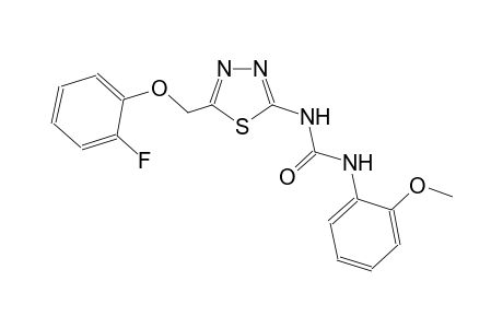 N-{5-[(2-fluorophenoxy)methyl]-1,3,4-thiadiazol-2-yl}-N'-(2-methoxyphenyl)urea