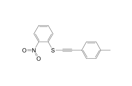 Benzene, 1-[[(4-methylphenyl)ethynyl]thio]-2-nitro-