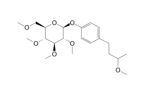 .beta.-D-Glucopyranoside, 4-(3-hydroxybutyl)phenyl, 5me derivative