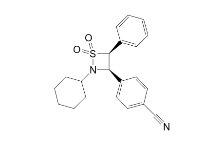 cis-2-Cyclohexyl-3-(4-cyanophenyl)-4-phenyl-1,2-thiazetizine 1,1-dioxide