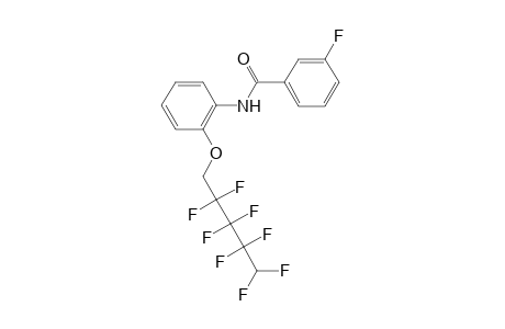 benzamide, 3-fluoro-N-[2-[(2,2,3,3,4,4,5,5-octafluoropentyl)oxy]phenyl]-