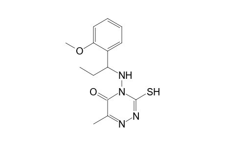 4-[1-(2'-Methoxyphenyl)propyl]amino-3-mercapto-6-methyl-4H-1,2,4-triazin-5-one