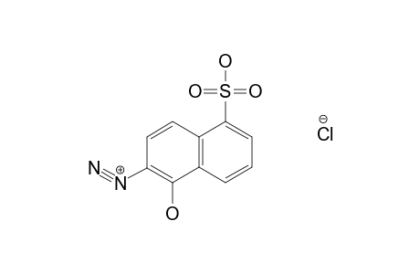 1-hydroxy-5-sulfo-2-naphthalenediazonium chloride