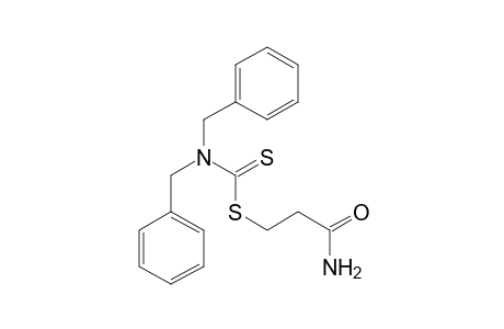 N,N-dibenzyldithiocarbamic acid, 2-carbamoylethyl ester