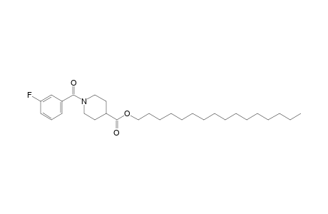 Isonipecotic acid, N-(3-fluorobenzoyl)-, hexadecyl ester