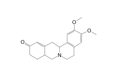 11H-Dibenzo[a,g]quinolizin-11-one, 5,6,8,8a,9,10,13,13a-octahydro-2,3-dimethoxy-