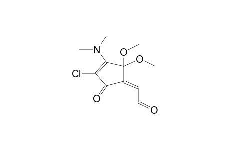 2-CHLORO-3-DIMETHYLAMINO-4,4-DIMETHOXY-5Z-(EXO-FORMYLMETHYLENE)-2-CYCLOPENTENONE