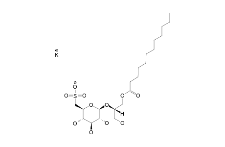 1-O-DODECANOYL-2-O-(BETA-D-SULFOQUINOVOPYRANOSYL)-SN-GLYCEROL-POTASSIUM-SALT