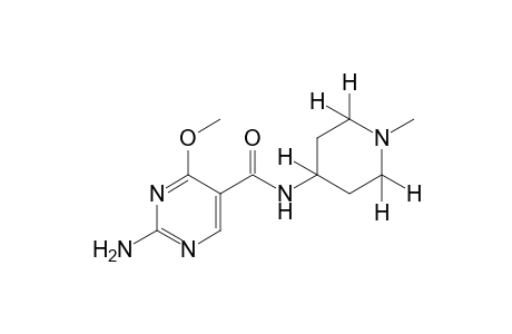 2-amino-4-methoxy-N-(1-methyl-4-piperidyl)-5-pyrimidinecarboxamide
