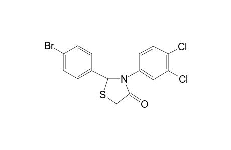 Thiazolidin-4-one, 2-(4-bromophenyl)-3-(3,4-dichlorophenyl)-