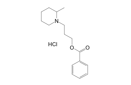 2-methyl-1-piperidinepropanol, benzoate (ester), hydrochloride