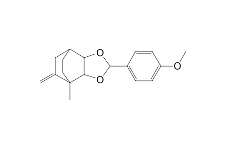 Hexahydro-2-(p-methoxyphenyl)-4-methyl-5-methylene-4,7-ethano-1,3-benzodioxole