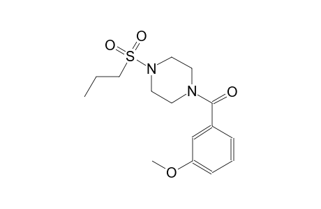piperazine, 1-(3-methoxybenzoyl)-4-(propylsulfonyl)-