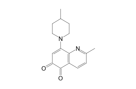 2-methyl-8-(4-methyl-1-piperidinyl)-5,6-quinolinedione