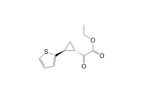 Ethyl (1S,2S)-2-oxo-2-(2-(thiophen-2-yl)cyclopropyl)acetate