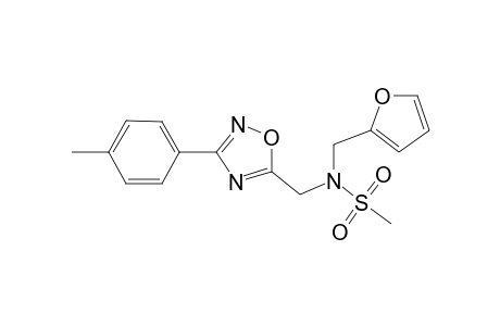 N-(2-furanylmethyl)-N-[[3-(4-methylphenyl)-1,2,4-oxadiazol-5-yl]methyl]methanesulfonamide