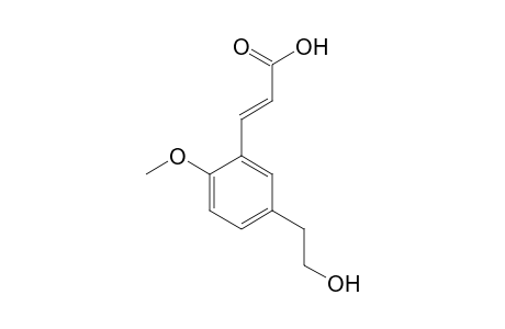 2-Methoxy-5-(2-hydroxyethyl)-zimtsaeure