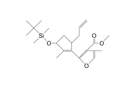 Methyl 2-[3-(Dimethyl-t-butylsilyloxy)-2-methyl-5-prop-2-enylcyclopent-1-enyl]-4-methylfuran-3-carboxylate