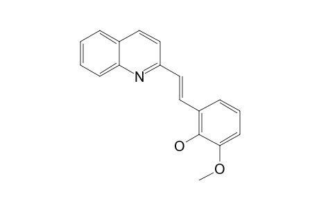 Phenol, 6-methoxy-2-[2-(2-quinolyl)ethenyl]-