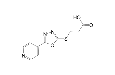 Propanoic acid, 3-[[5-(4-pyridinyl)-1,3,4-oxadiazol-2-yl]thio]-