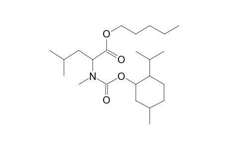 L-Leucine, N-methyl-N-((1R)-(-)-menthyloxycarbonyl)-, pentyl ester