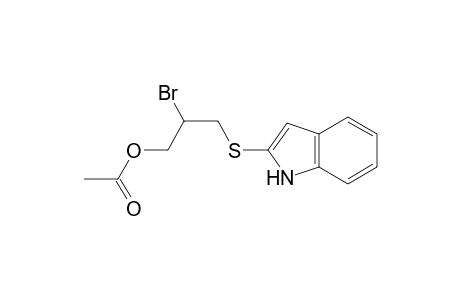 2-(3-acetoxy-2-bromopropylthio)indole