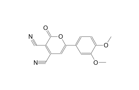 2H-pyran-3,4-dicarbonitrile, 6-(3,4-dimethoxyphenyl)-2-oxo-