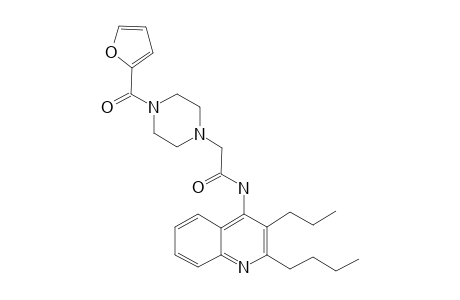 N-(2-butyl-3-propyl-4-quinolinyl)-2-[4-[2-furanyl(oxo)methyl]-1-piperazinyl]acetamide