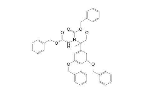 (phenylmethyl) N-[2-[3,5-bis(phenylmethoxy)phenyl]-1-oxidanylidene-propan-2-yl]-N-(phenylmethoxycarbonylamino)carbamate