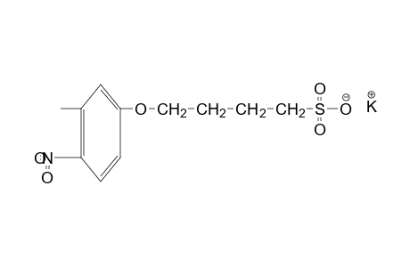 4-[(4-nitro-m-tolyl)oxy]-1-butanesulfonic acid, potassium salt