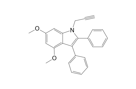 4,6-Dimethoxy-2,3-diphenyl-1-(prop-2'-ynyl)indole