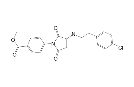 4-[3-[2-(4-Chlorophenyl)ethylamino]-2,5-diketo-pyrrolidino]benzoic acid methyl ester