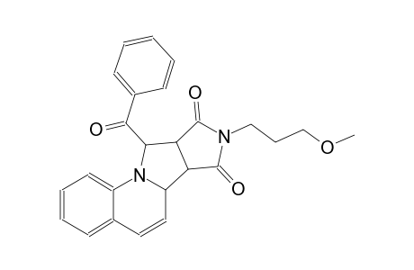 6aH-pyrrolo[3',4':3,4]pyrrolo[1,2-a]quinoline-7,9(6bH,8H)-dione, 10-benzoyl-9a,10-dihydro-8-(3-methoxypropyl)-