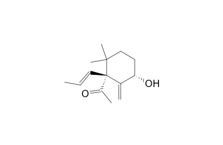 Ethanone, 1-[5-hydroxy-2,2-dimethyl-6-methylene-1-(1-propenyl)cyclohexyl]-, [1.alpha.(E),5.alpha.]-(.+-.)-