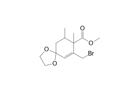Methyl (8RS,9SR)-7-(bromomethyl)-8,9-dimethyl-1,4dioxaspiro[4.5]dec-6-ene-8-carboxylate