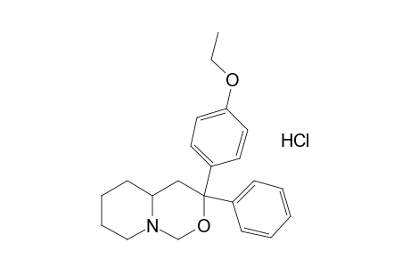 3-(p-ethoxyphenyl)hexahydro-3-phenyl-1H,3H-pyrido[1,2-c][1,3]oxazine, hydrochloride